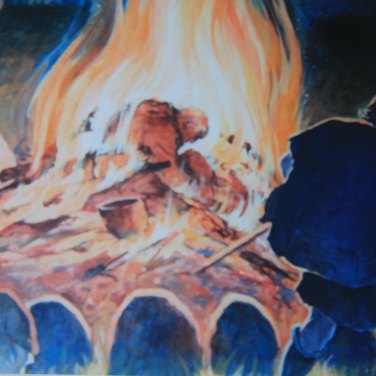 Viking funeral pyre