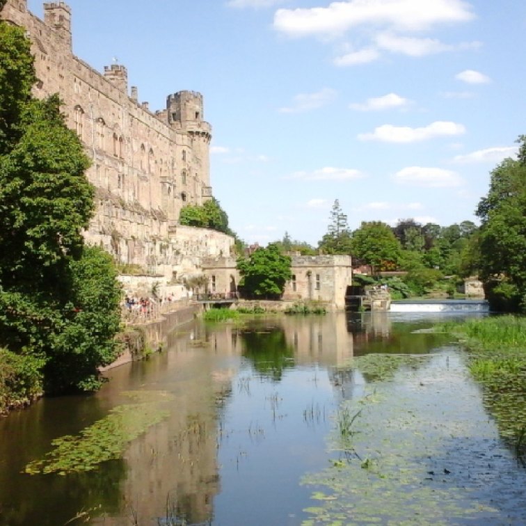 The River Avon provides a natural moat to the south-east of the castle.