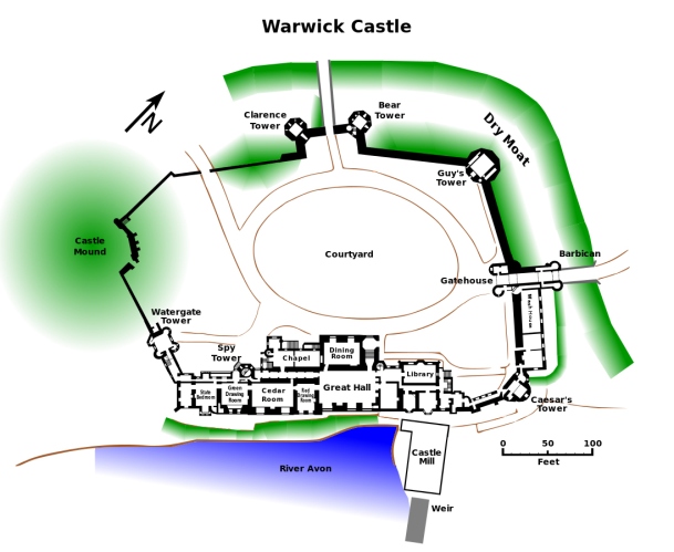warwick-castle-plan