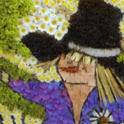Close up of Peak Forest well dressing