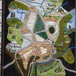 Close up of Buxton Civic Assocaition Well Dressing