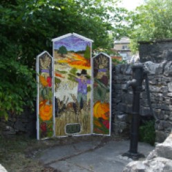 Peak Forest well dressing next to the water pump