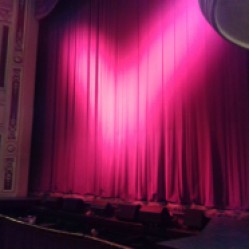 Curtain at the end of the show