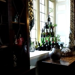 Dining Room tree of wine bottles