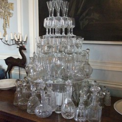 Tree of wine glasses