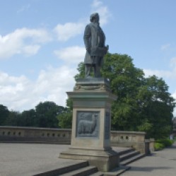 Statue of Titus Salt in the park he had created