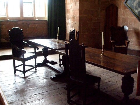 Ground floor dining room in Leicester's Gatehouse