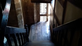 Wooden staircase up to the first floor LGH